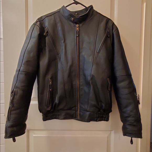 USA BIKERS DREAM APPAREL Leather Motorcycle Jacket